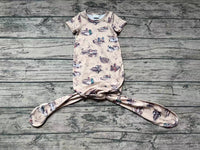 Baby Newborn Duck Short Sleeve Hunting Gown