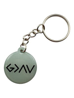 Tap To Pray Keychains: Pink Crystal + God Is Greater