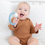 Cutie Teether Handheld Rattle Blue