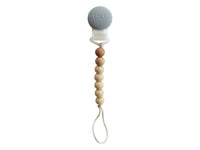 Mini Pacifier Clip-Sage/Peach/Ivory