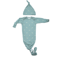 Arrow Print Knotted Newborn Baby Gown