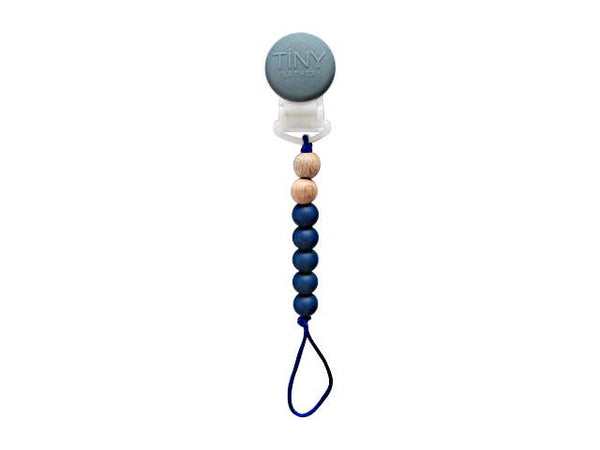 Mini Pacifier Clip—Navy