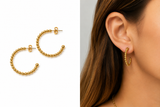 LLM GOLD HOOP EARRINGS