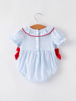 Smocking Star Embroidered Romper