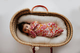 Three Little Tots - Wild Child Floral Hawaiian Knotted Gown: Gown Only