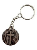 Tap To Pray Keychains: Pink Crystal + God Is Greater