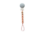 Mini Pacifier Clip-Sage/Peach/Ivory