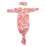 Three Little Tots - Wild Child Floral Hawaiian Knotted Gown: Gown Only