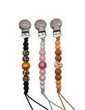 Pacifier Clip // Pink Pearl