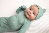 Arrow Print Knotted Newborn Baby Gown
