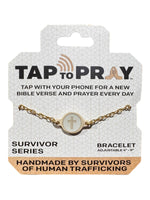 Tap To Pray™Survivor Series Handmade Bracelets 14K Gold-Plated + It Is Well