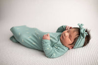 Arrow Print Knotted Newborn Baby Gown