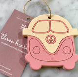 Vintage Peace Bus Silicone Teether