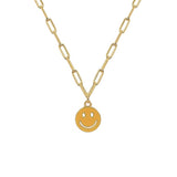 Smiley Gold Necklace