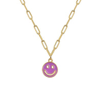 Smiley Gold Necklace