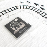 Milestone Blanket / Card Set / Train Minimalist Unisex