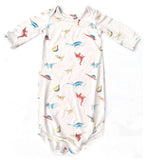 Dinos Baby Bamboo Knotted Gown