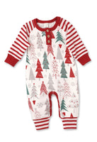 Christmas Henley Romper