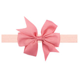 Solid Color Flower Cloth Hair Band