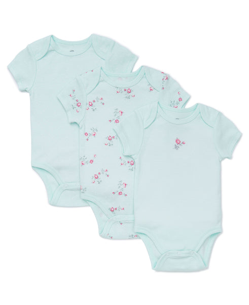 Floral Spray 3pk Bodysuit Onesies