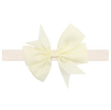 Solid Color Flower Cloth Hair Band