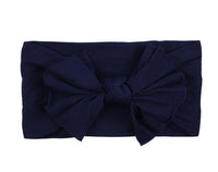 Wide Brimmed Nylon Bow Headband