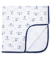 Puppy Toile Blanket