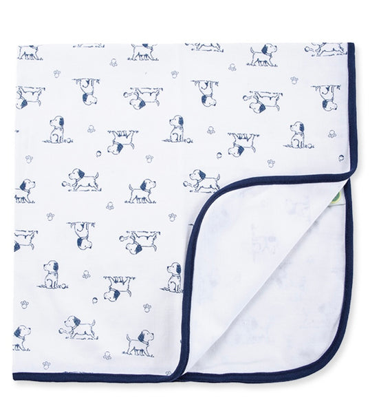 Puppy Toile Blanket