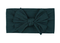 Wide Brimmed Nylon Bow Headband