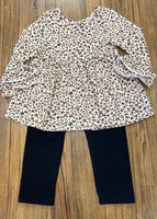 Leopard Top w/ Black Leggings
