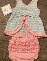 Piggy Appliqué Bloomer Set