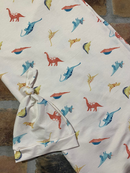 Dino Bamboo Swaddle & Hat Set