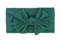 Wide Brimmed Nylon Bow Headband