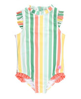 Saltwater Stripe Flutter One Piece