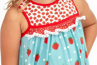 Strawberry Polka Dot Capri Set